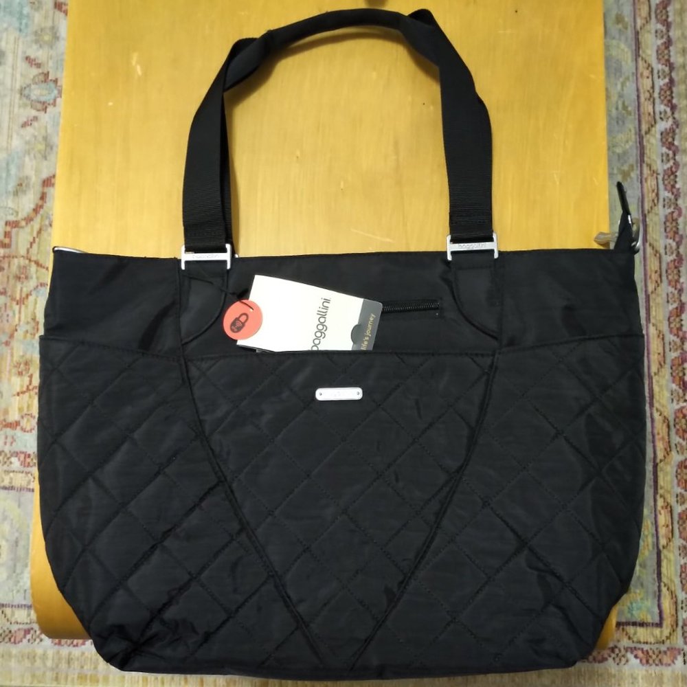 Baggallini Quilted Avenue Tote w/ crossbody strap